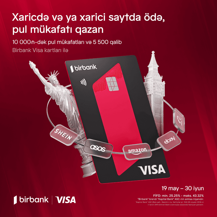 Birbank Visa kartları ilə "Bir dünya fürsət" kampaniyası başladı