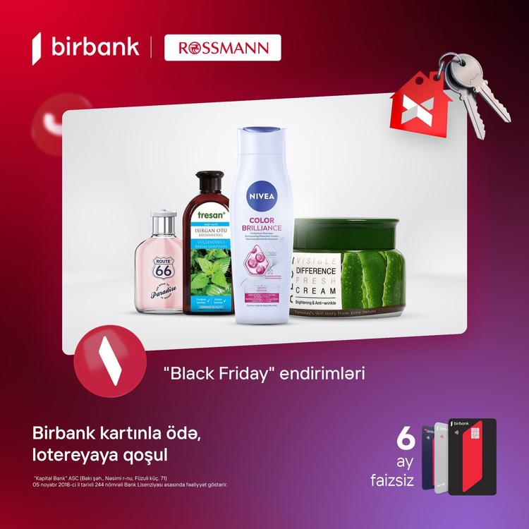 Rossmann Azərbaycan-da 50%-dək "Black Friday" endirimləri