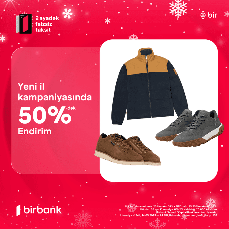  Megasport-da Timberland və Napapijri geyimlərinə 50%-dək endirim!