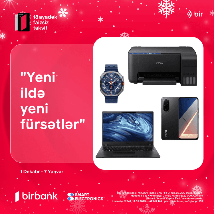Smart Electronics-də “Yeni ildə yeni fürsətlər” kampaniyası başladı!