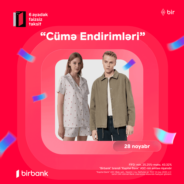 Sadəcə 1 gün möhtəşəm "Black Friday" endirimləri olacaq!