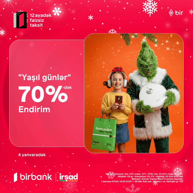 İrşad-da “Yaşıl günlər” ilə alış-veriş daha sərfəlidir!