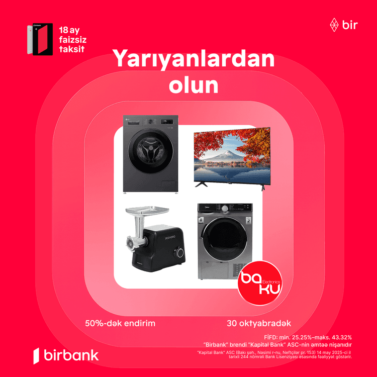 Baku Electronics-də yarıyanlardan olmağa tələsin!