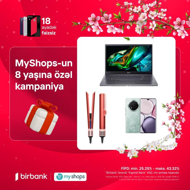 "MyShops" mağazalarında 8 yaşa özəl xüsusi kampaniya!