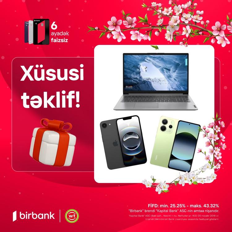 "World Telecom"da hədiyyəli alış-veriş fürsətləri sizi gözləyir! 
