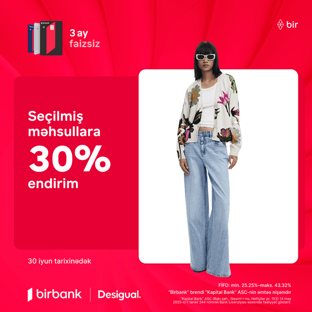 "Desigual"da yaya özəl mövsüm endirimləri başladı!