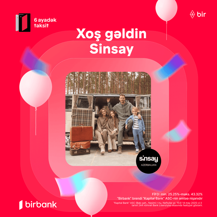 Sinsay indi Azərbaycanda! 