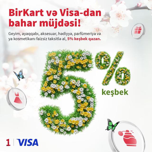 5 aprelədək BirKart və Visa-dan bahar müjdəsi