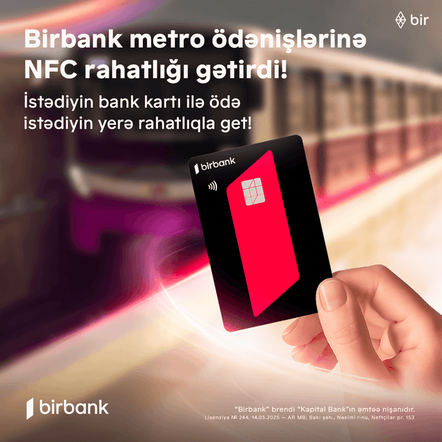 Birbank-ın dəstəyi ilə ictimai nəqliyyat sistemində yeni dövr başlayır