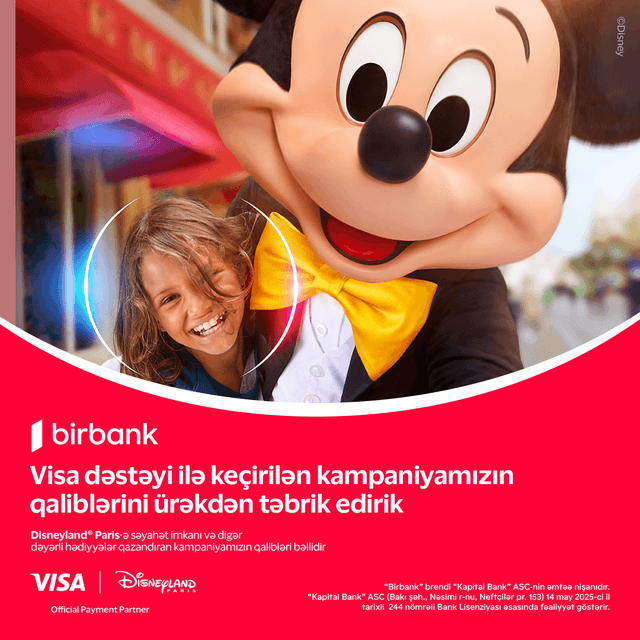 Disneyland kampaniyamızın qalibləri bəllidir