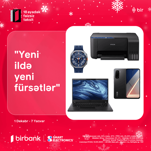Smart Electronics-də “Yeni ildə yeni fürsətlər” kampaniyası başladı!