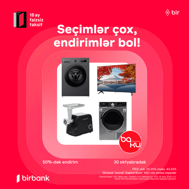 Baku Electronics-də yarıyanlardan olmağa tələsin!