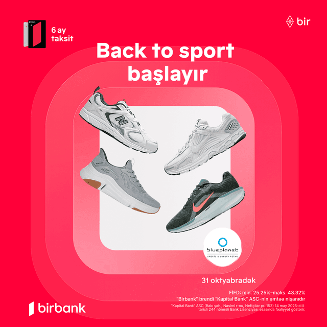 Şopinq festivalı: idman geyimləri, ayaqqabıları və aksesuarlarında super təkliflər var!