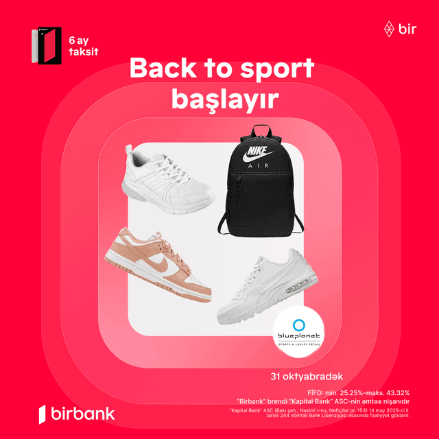 Şopinq festivalı: idman geyimləri, ayaqqabıları və aksesuarlarında super təkliflər var!