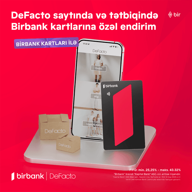 DeFacto-da endirimlər səni gözləyir!