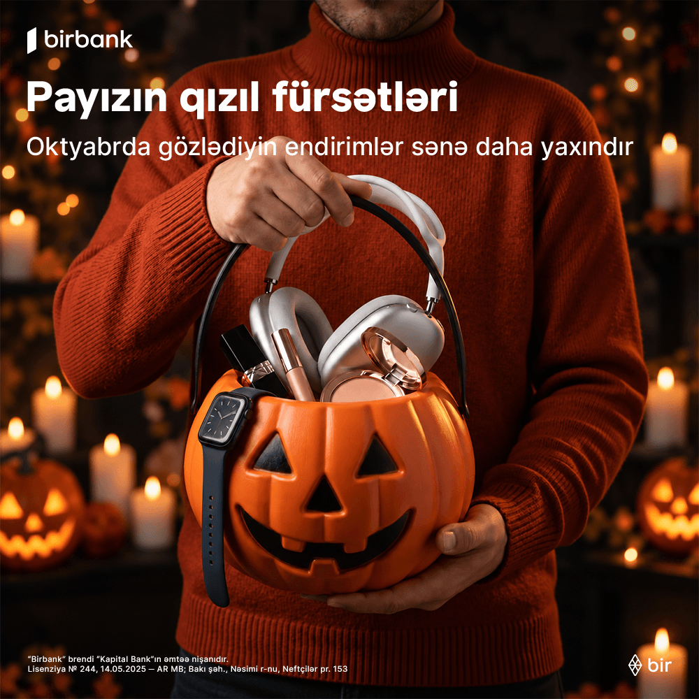 Birbank Taksit kartınla payızda qızıl fürsətlər səni gözləyir!