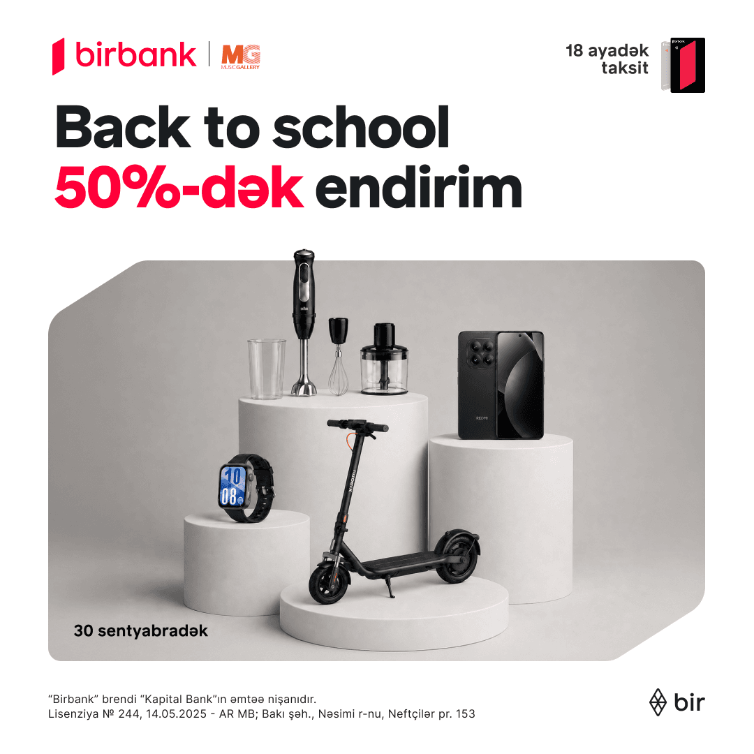Music Gallery-də “Back to School” kampaniyası başladı!