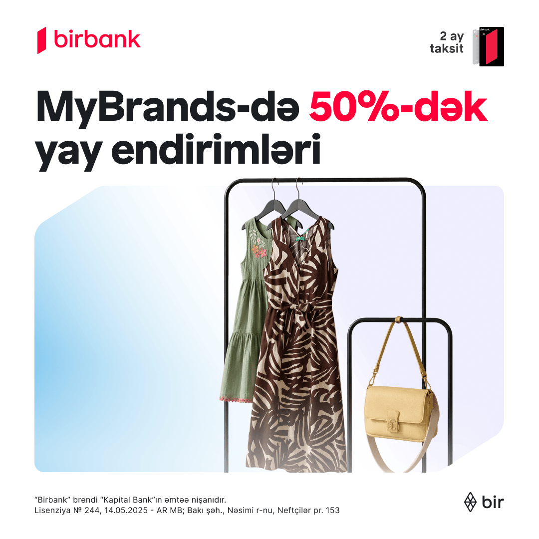 MyBrands mağazalarında 50%-dək yay endirimləri!