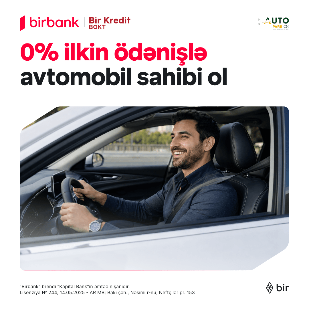 Yeni avtomobilin mübarəkdir!