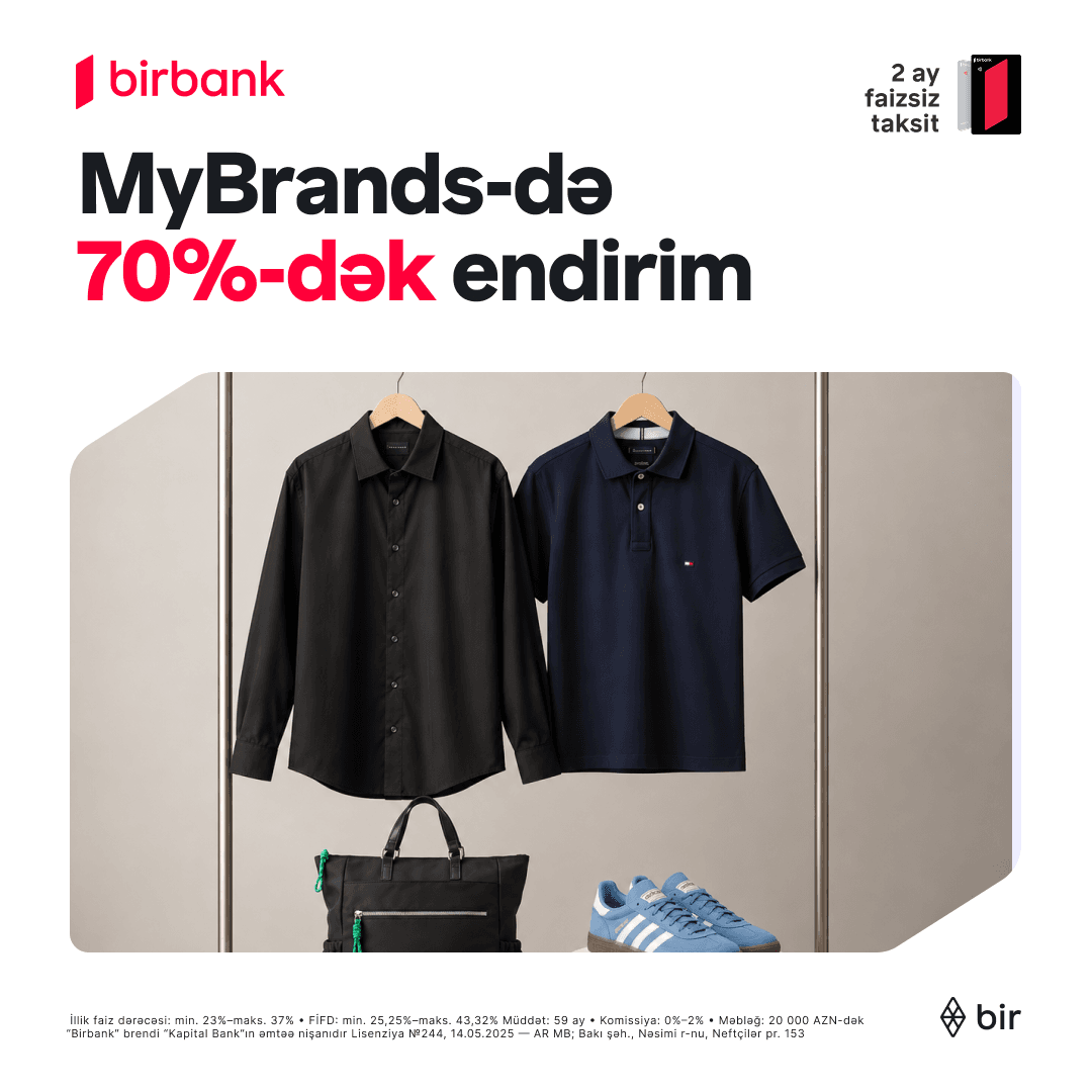 MyBrands-də yaz-yay kolleksiyasına 70%-dək endirim!