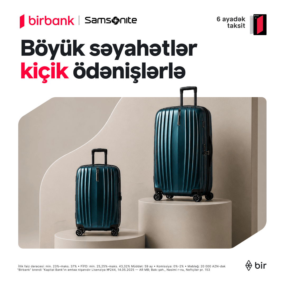 Səyahətə hazırlaşırsansa, çamadanın Samsonite olsun!