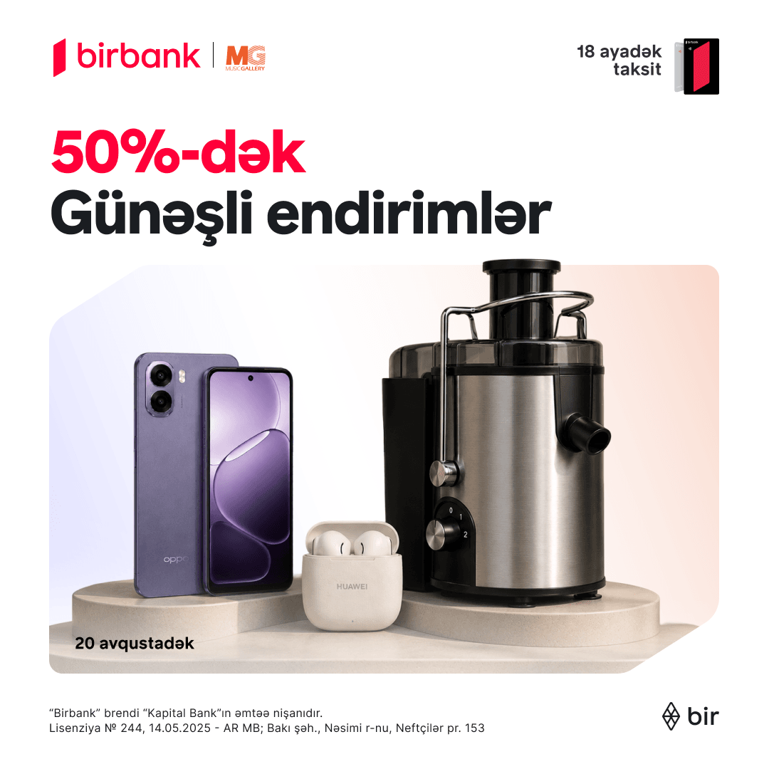 Music Gallery-də “Günəşli endirimlər” kampaniyası başladı!