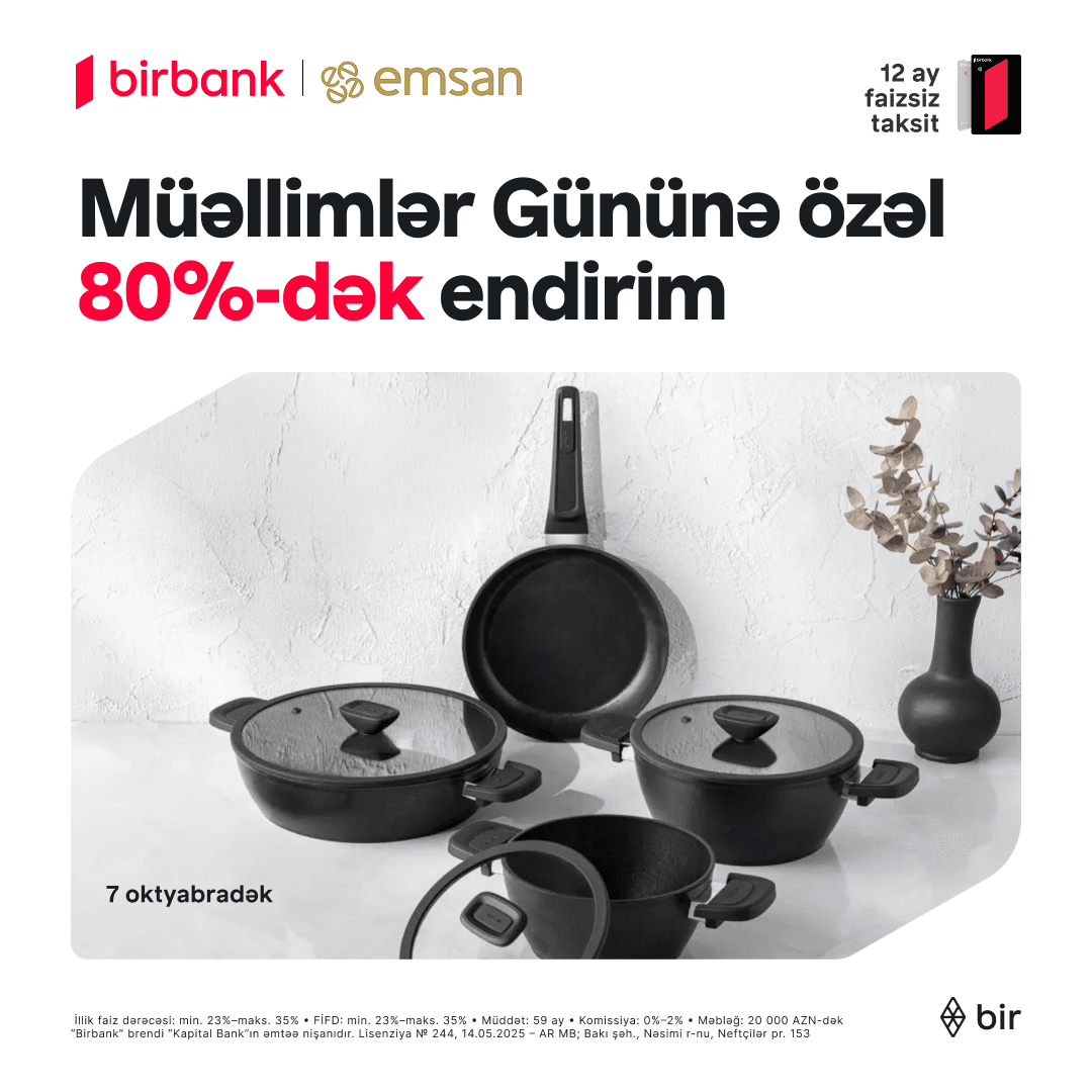Emsan-da Müəllimlər Gününə özəl kampaniya!