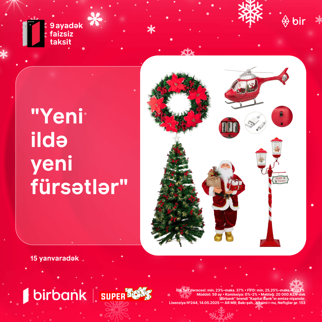 Yeni ildə super təkliflər Super Toys-da sizi gözləyir!