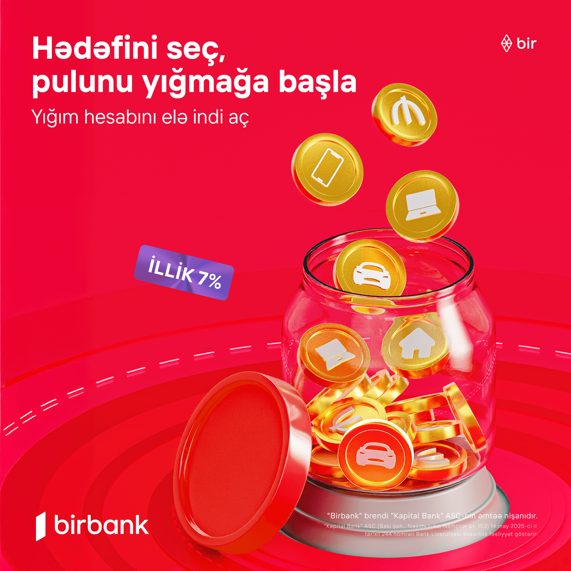 Birbank Yığım hesabı: Pulunuz hər gün gəlir gətirir