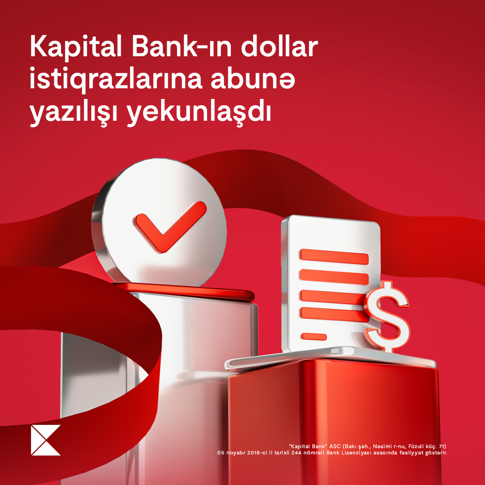 Subscription to Kapital Bank's dollar bonds successfully concluded