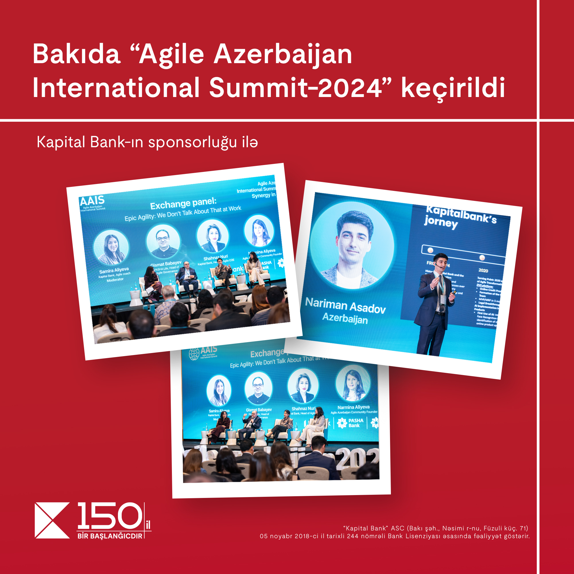 При спонсорстве Kapital Bank прошла «Agile Azerbaijan International Summit-2024»