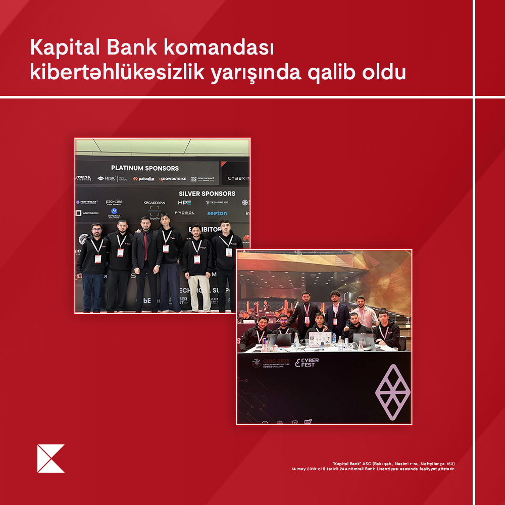 Команда информационной безопасности Kapital Bank в числе сильнейших специалистов страны