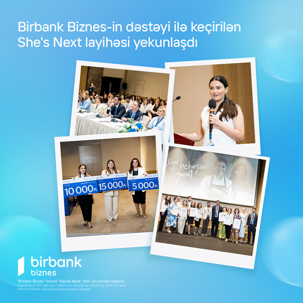Winners of the She’s Next initiative supported by Birbank Biznes announced