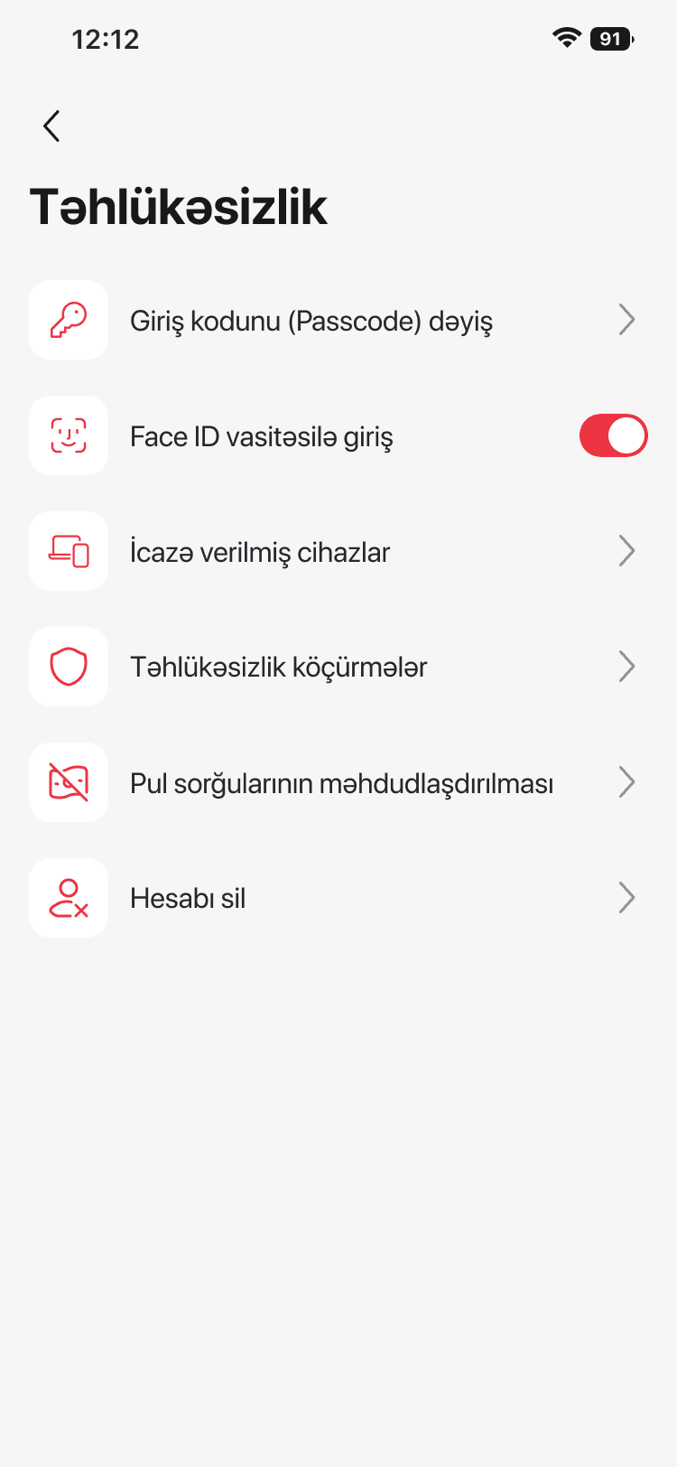 Həmin səhifədəki “Hesabı silmək” yazısına kliklə
